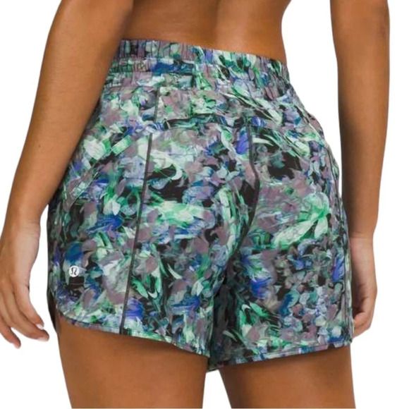Lululemon Track That Mid-Rise  Short 5" Rapid Flourish Multi Side 2 Athletic - Picture 3 of 15